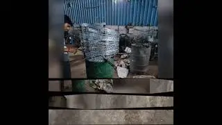 Razoe wire machine || रेजर तार  ||YADAV FENCING #concertinawire #barbed wire fencing