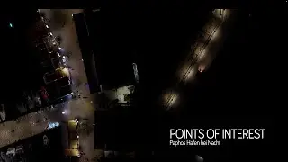 4K Drohnen-Tour | Der Hafen von Paphos bei Nacht | DJI Mini 4 Pro