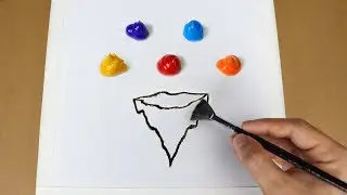 Acrylic Painting Day 9 | Night And Day Painting | Kep Ghak Art