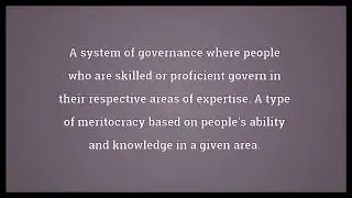 Technocracy Meaning