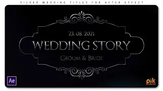 Silver Wedding Titles - Free After Effect Template