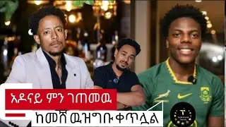 አዶናይ ምን ገጠመዉ ከመሻ ዉዝግቡ ቀጥሏል አዶናይ ለኢትዮጵያ  ህዝብ መልክት ላከ