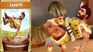 Scary Teacher Stone Age Level 11 Gameplay Walkthrough | Top Action Games1