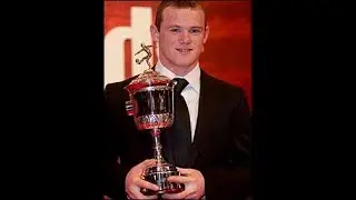 Wayne Rooney Collects Young Player of The Year Awards 2005