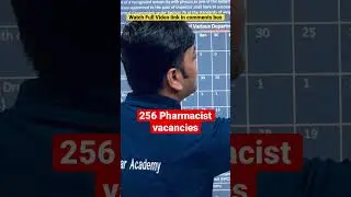 Pharmacist vacancies 2023 || pharma jobs 256 pharmacists recruitment #pharmacyjobs