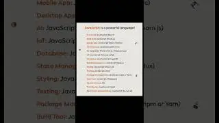 Javascript Is A Powerful Language|| Shorts