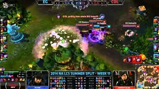 EG vs COL Highlights - 2014 NA LCS W11D3