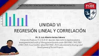 Regresi&oacute;n lineal, coeficiente de correlaci&oacute;n de Pearson y coeficiente de determinaci&oacute;n