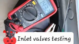 Washing machine water inlet valves testing