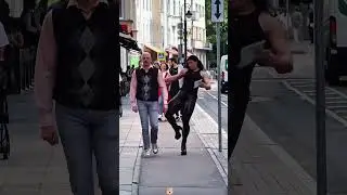 The prank of handing out flyers on the streets is on!#streetprank #flyer