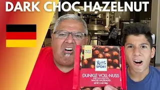Americans Try German Dark Chocolate | 🇩🇪 Ritter Sport | Snack Review