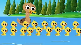 Fifty Little Ducks | Kids Songs | Playful Learning | Nursery Rhymes