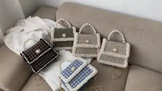 CB225 Wool & Pearls Party Clutch Purses ( 5 Colors)
