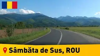 🔴 Romania, Sambata de Sus • beautiful country road  🇷🇴  DJ 105B • Brasov