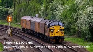 19/05/2023. 43184 through Sth Wingfield, Freights, Class 37 And EMR 180's through Duffield