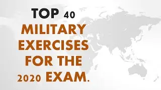 Top 40 Military exercises between India and other countries for the 2020 exam.
