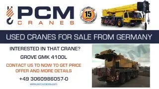 GROVE GMK 4100L 2009 FOR SALE USED CRANE BUY GROVE GMK 4100L VERKAUFEN & KAUFEN