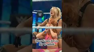Lacey Evans forces her to salute!!#wwe #wweuniverse #smackdown #live