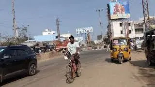 Solo Cycling on the Open Road 🛣️ | Traffic Flow on the Main Road | Indian Rural Village Highway