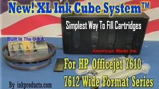 CIS-CISS For HP Officejet 7610, 7612 Wide Format Series New Design