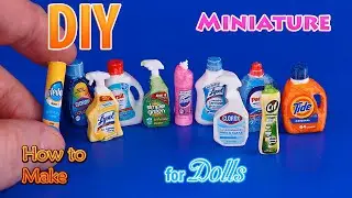 Mini Cleaning Supplies for Barbie & LOL Dolls - DIY 3D Printing Tutorial + Free Downloads