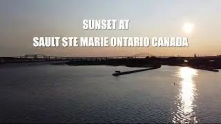 BEAUTIFUL SUNSET at SAULT STE MARIE ONTARIO CANADA @FriendlyPrairie