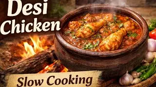 Village Style Chicken Curry on Wood Fire | Ghar Ka Swad | Slow Home Cooking