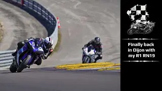 One Lap on the Circuit Dijon-Prenois | 2022 | Yamaha YZF-R1 RN19 (2008) stock | Metzeler TD Slick