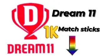 DREAM BIG 🏆 DREAM 11 MATCHSTICK 🔥....
