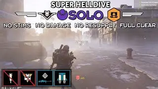 Helldivers 2 - Retrieve Recon Craft Intel (Super Helldive Solo / No Stims, No Damage, No Resupply)