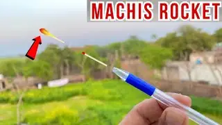 Making Rocket From Matchstick - Pen Missile Rocket - How To Make Rocket At Home - Crackers Making