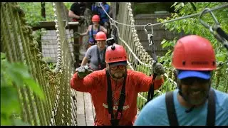 Zipline Canopy Tour at French Broad Adventures' North Carolina @FrenchBroadRafting