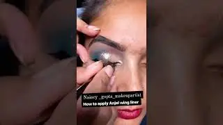 How to apply angel wing liner !! #linerhack #linerlagnashikhe #linertutorial #ad #shorts #makeup