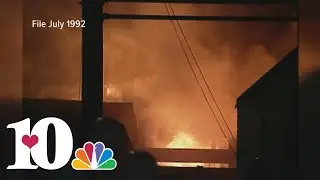 Archive Footage: 1992 fire in Gatlinburg destroys a dozen businesses at old 