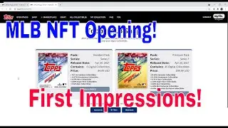Ripping the BRAND NEW 2021 MLB NFT Series 1 Packs! 🔥 Is this worth it???  First Impressions!