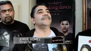 Older Hispanic Men Line Up Excitedly For 'Breaking Dawn' Premiere