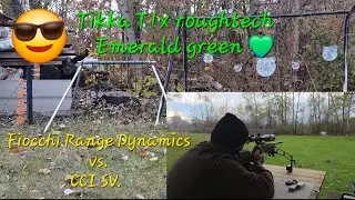 Tikka T1x Roughtech тестирует Fiocchi Range Dynamics против Cci SV на дуэльном дереве KYL. На дис...