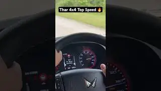 Thar 4x4 Top speed 🔥🚀 #shorts #viral