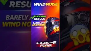Steelbird SBH 57 Helmet Wind Noise Test 😱 | Shocking Result! #steelbirdhelmet