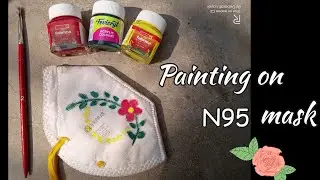 Painting On N95 Mask || Srijani The Creative Girl || Mask Painting || N95 Mask Painting || Painting