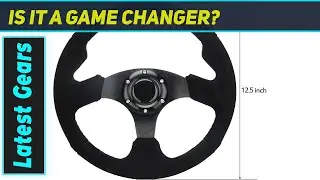 Universal Car Racing Steering Wheel Suede Leather 320mm: Unleash Precision Driving!