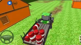 Offroad Tractor Trolley Drive Farming Simulator - Android Gameplay FHD