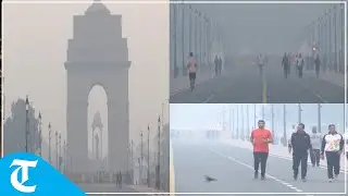 On Diwali, Delhi people wake up to smoggy sky, air quality in ‘poor’ category