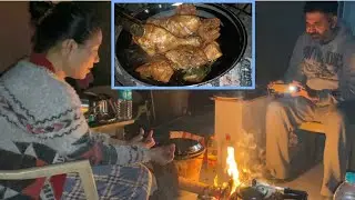 Winter Barbeque And Bonfire | Chicken, Mashrooms, Potato | North East Girl Family Vlog #dandgkidunia