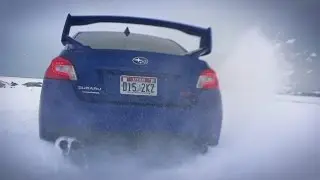 Дрифт зимой НА МЕХАНИКЕ в США, тест-драйв Impreza STI 2015, застряли в лесу