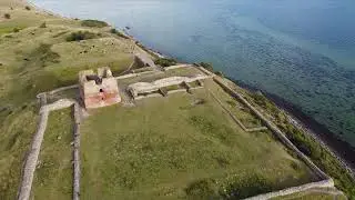 Burgruine in D&auml;nemark Kal&oslash; Slotsruin