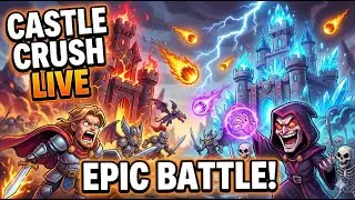 🔴 Live Castle Crush Gameplay | Powerful Cards & Strategy 😱 Gameplay | Powerful Cards & Strategy 😱