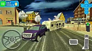 Long Caravan Driving in Ski Resort Driving Simulator - Best Android Gameplay