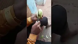 Raw mango cutting #tribalarea #tribe #boy #odisha