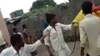 Bull-Attack on man in india